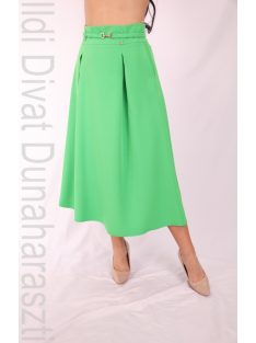 Mystic Day Zöld Zsebes Midi Szoknya