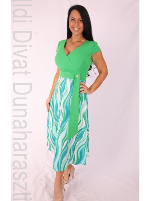 Mystic Day Zöld-Türkiz Hullámos Athéna Ruha