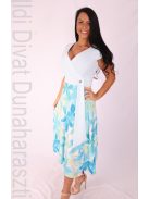 Mystic Day Türkiz Virágmintás Athéna Ruha