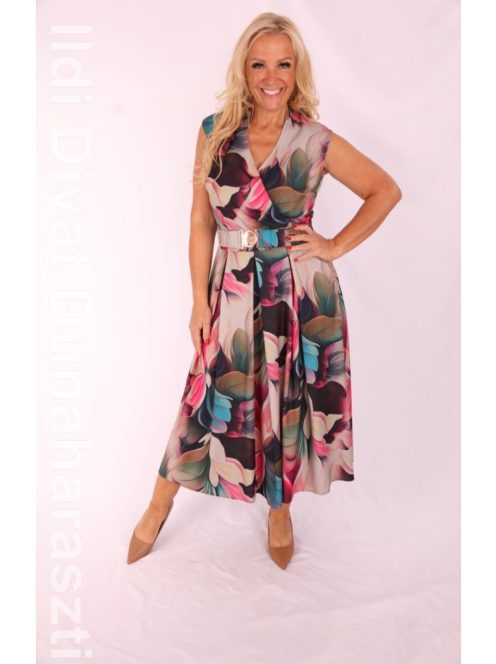 Mystic Day Zöld Virágmintás Marina Ruha