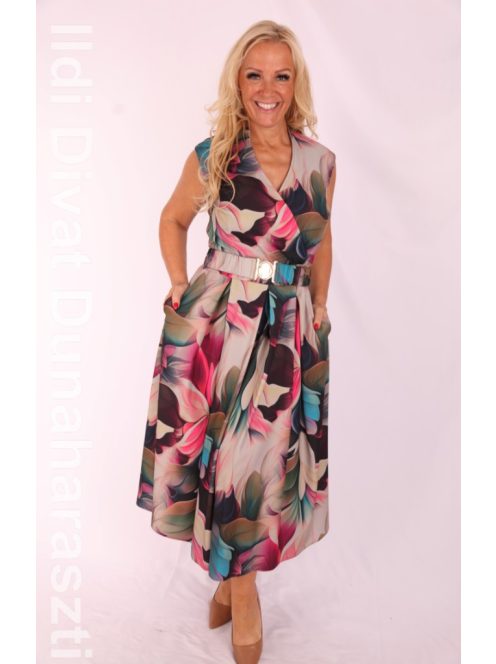 Mystic Day Zöld Virágmintás Marina Ruha