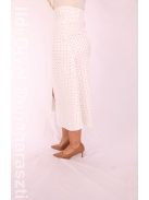 Mystic Day Beige Pöttyös Öves Gerda Szoknya