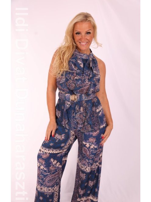 Mystic Day Kék-Beige Mintás Zsanett Szett