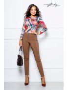 Mystic Day Bordó Őszi Mintás Lilla Felső