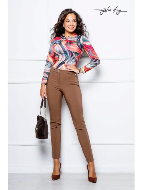 Mystic Day Bordó Őszi Mintás Lilla Felső