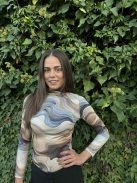 Mystic Day Beige-Kék Hullám Lilla Felső