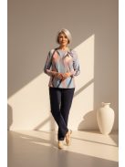 Mystic Day Kék-Púder Mintás Heidi Felső