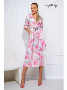 Mystic Day Pink-Beige Mintás Gréti Ruha