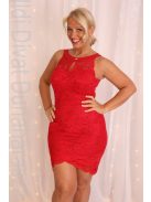 Mystic Day Piros Csipkés Hajni Ruha-M