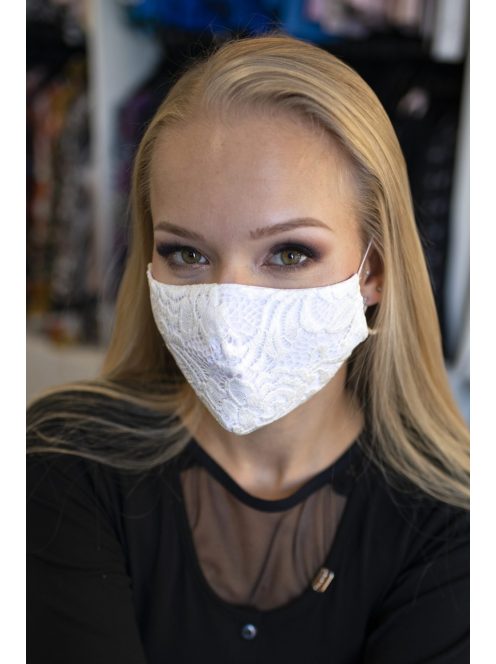 Mystic Day Fehér csipkés maszk