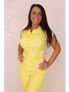 Mystic Day Sárga Mintás Lilla Felső