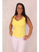 Mystic Day Sárga Fodros Vállú Felső