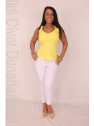 Mystic Day Sárga Fodros Vállú Felső
