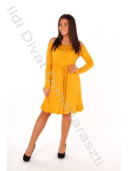 MEDOO Natalie mustár ruha