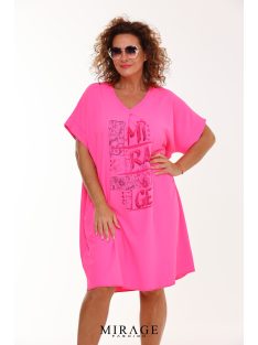 Mirage Fashion Szkarlett Neon Pink Ruha+Öv