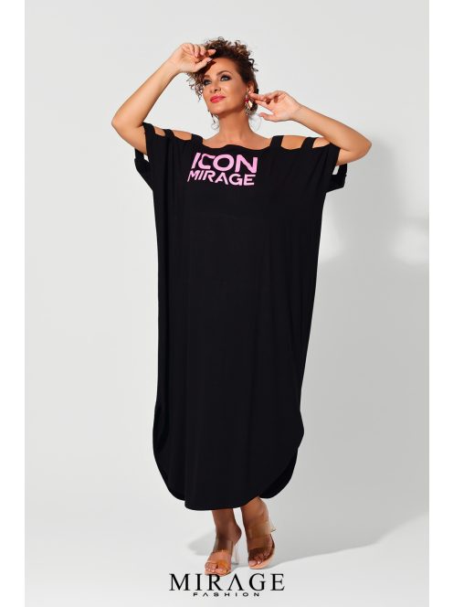 Mirage Fashion Ico Fekete Maxi Ruha