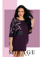 Mirage Fashion Mirtusz Lila -Ezüst Tunika
