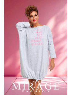 Mirage-Fashion Agerol Szürke-Írásos Tunika