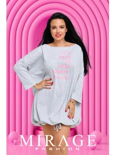 Mirage-Fashion Agerol Szürke-Írásos Tunika