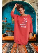 Mirage-Fashion Agerol Tégla-Írásos Tunika