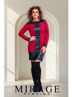 Mirage-Fashion Cocoa Bordó-Fekete Tunika