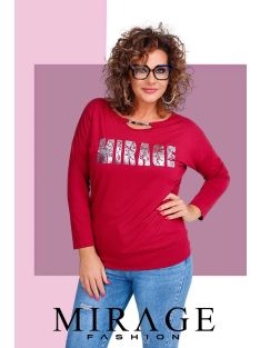 Mirage-Fashion Angéla Bordó-Ezüst Felső