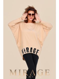 Mirage-Fashion Barbaros Beige-Fekete Tunika