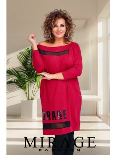 Mirage-Fashion Lotty Bordó-Fekete Tunika