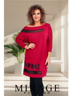 Mirage-Fashion Lotty Bordó-Fekete Tunika