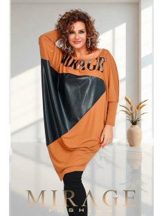 Mirage-Fashion Nefertiti Barna- Fekete Tunika