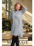 Mirage Fashion Taxi Szürke Kötött Ruha