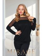 Mirage Fashion Enjoy Fekete-Csillogós Felső