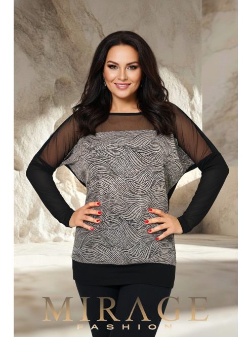 Mirage Fashion Enjoy Fekete-Arany Felső