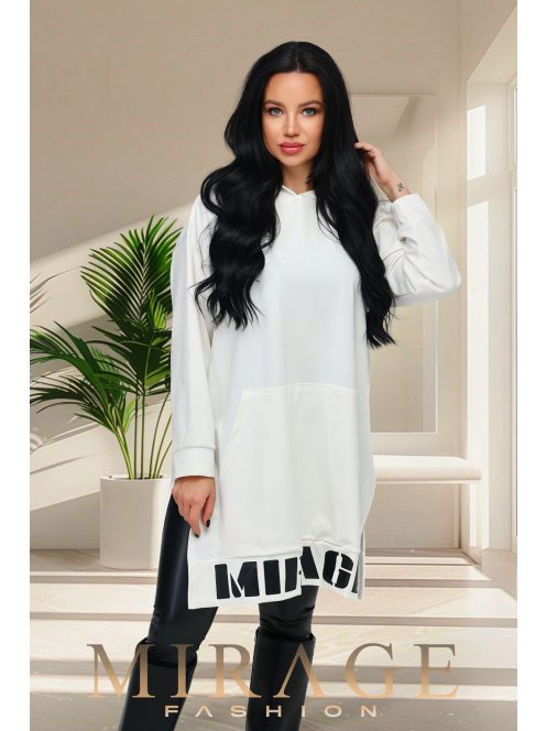 Mirage Fashion Ginger Ekrü-Fekete Futter Tunika