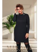 Mirage Fashion Siny Fekete Kötött Ruha