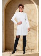 Mirage Fashion Siny Fehér Kötött Ruha