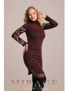 Mirage Fashion Dobble Barna Kötött Ruha