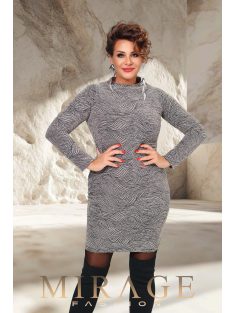 Mirage Fashion Free Fekete-Arany Csillogós Ruha