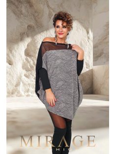 Mirage Fashion Song Fekete-Arany Csillogós Tunika