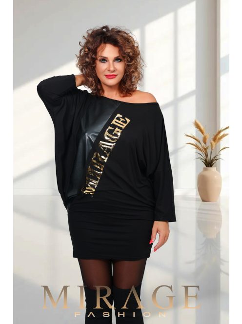 Mirage Fashion Woody Fekete-Arany Tunika