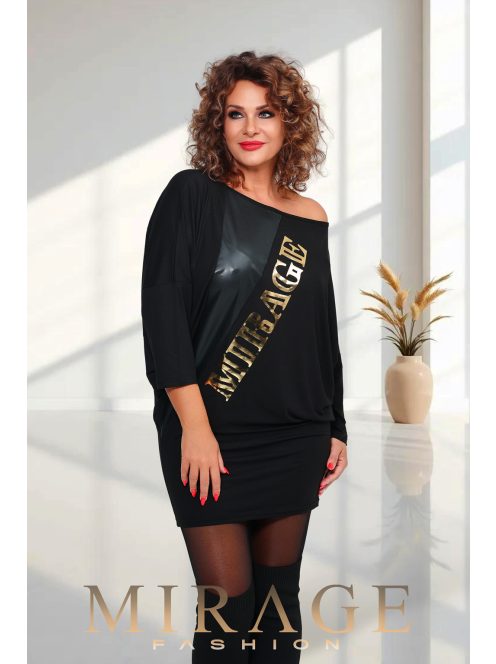 Mirage Fashion Woody Fekete-Arany Tunika