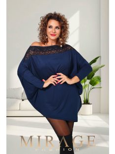 Mirage Fashion Song Sötétkék Csipkés Tunika