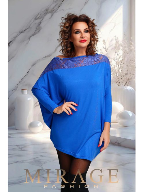 Mirage Fashion Song Királykék Csipkés Tunika