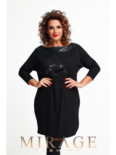 Mirage Fashion Snow Fekete Hópihés Tunika