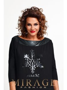 Mirage Fashion Snow Fekete Hópihés Tunika