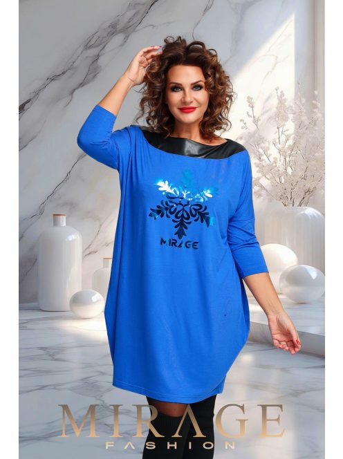 Mirage Fashion Snow Királykék Hópihés Tunika