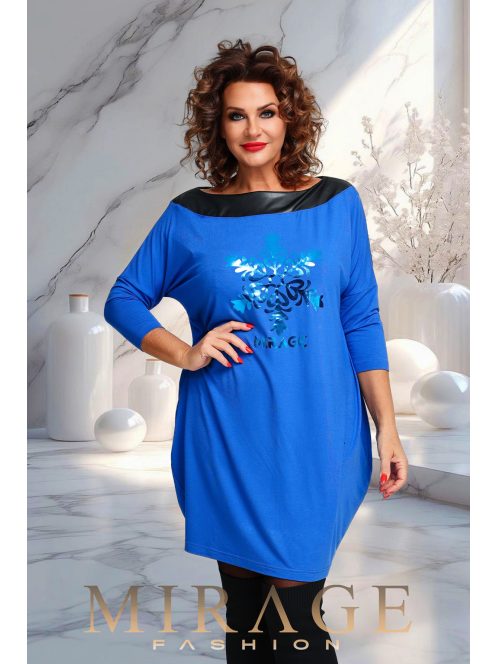 Mirage Fashion Snow Királykék Hópihés Tunika