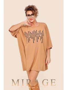 Mirage Fashion Polka Barna-Fekete Tunika