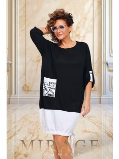 Mirage Fashion Tétisz Fekete-Fehér Tunika