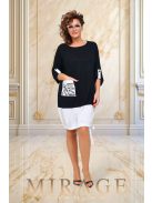 Mirage Fashion Tétisz Fekete-Fehér Tunika